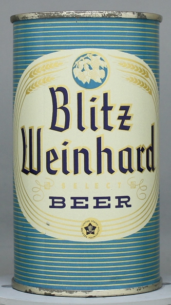 Blitz Weinhard Select Beer Flat Top Can