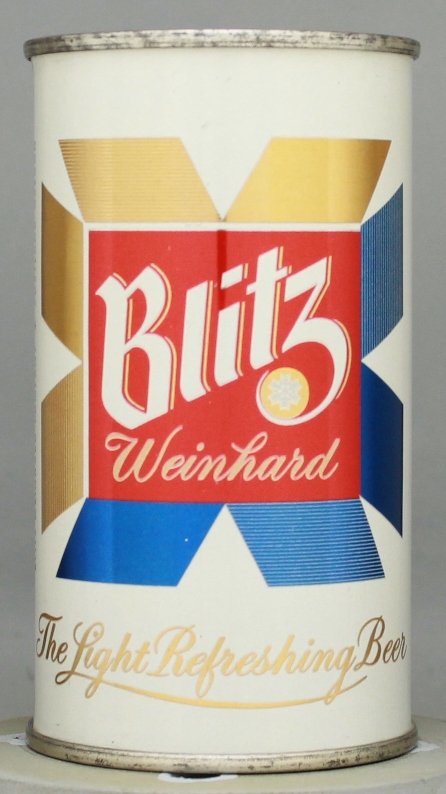 Blitz Weinhard Light Refreshing Beer Flat Top Can