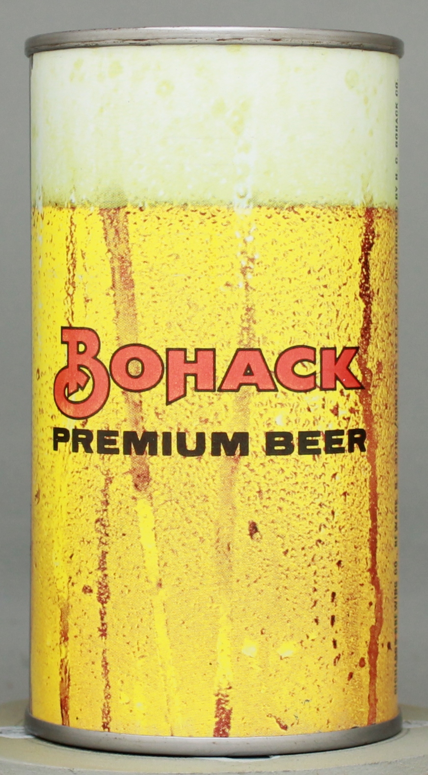 Bohack Premium Beer Flat Top Can