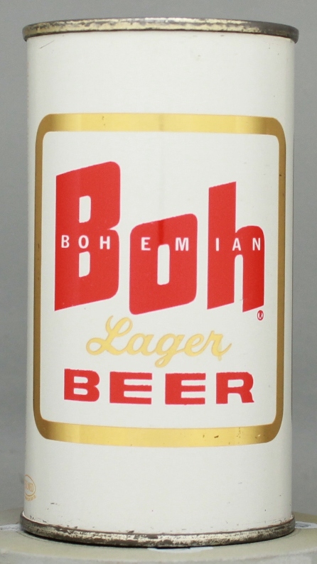 Boh Bohemian Lager Beer Flat Top Can