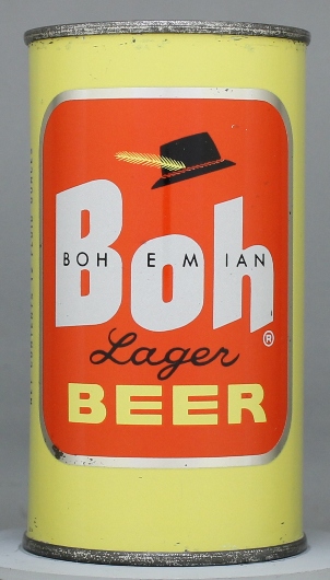 Boh Bohemian Lager Beer Flat Top Can