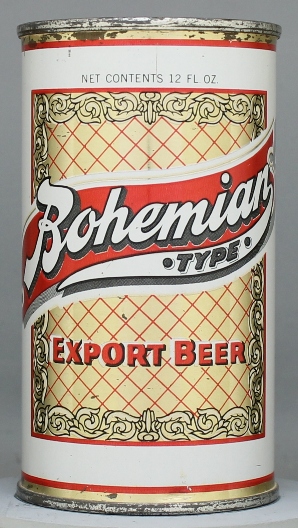 Bohemian Type Export Beer Flat Top Can