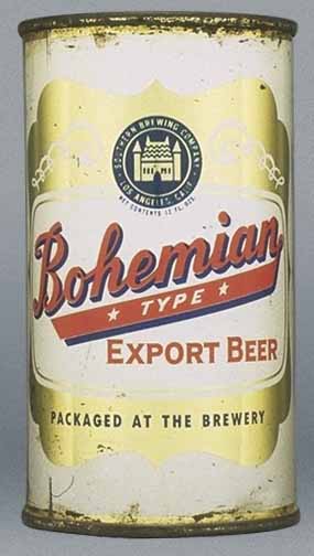 Bohemian Type Export Beer Flat Top Can