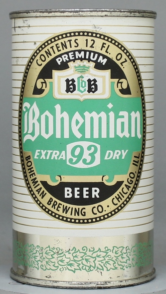 Bohemian 93 Extra Pale Super Dry Beer Flat Top Can