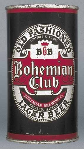 Bohemian Club Beer Flat Top Can