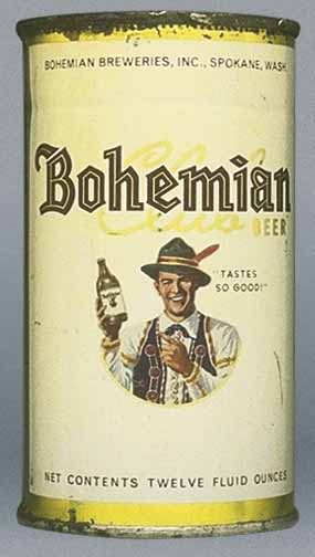 Bohemian Club Beer Flat Top Can