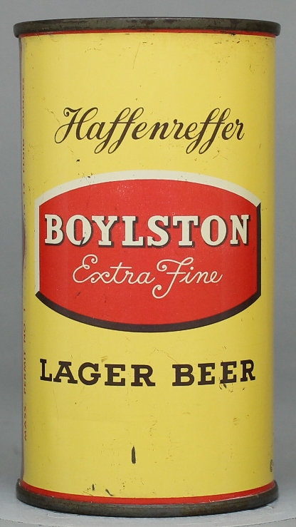 Boylston Extra Fine Lager Beer Flat Top Can