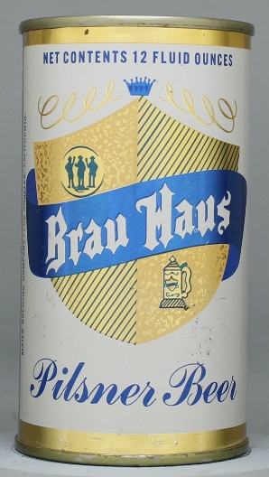Brau Haus Pilsner Beer Flat Top Can