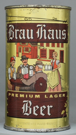 Brau Haus Premium Lager Beer Flat Top Can
