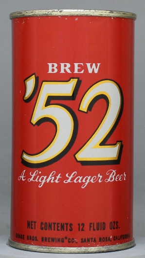 Brew 52 Beer Flat Top Can