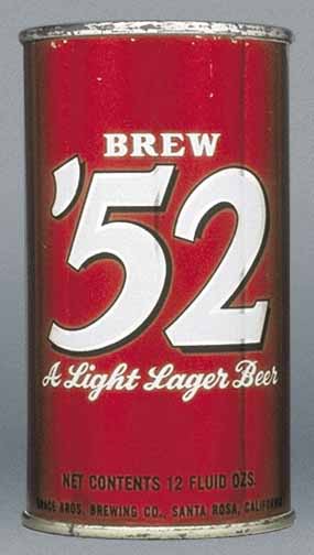 Brew 52 Beer Flat Top Can