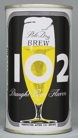 Brew 102 Pale Dry Beer Flat Top Can