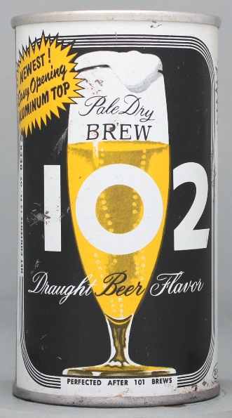 Brew 102 Pale Dry Beer Flat Top Can