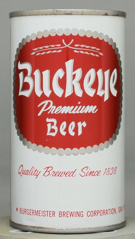 Buckeye Premium Beer Flat Top Can