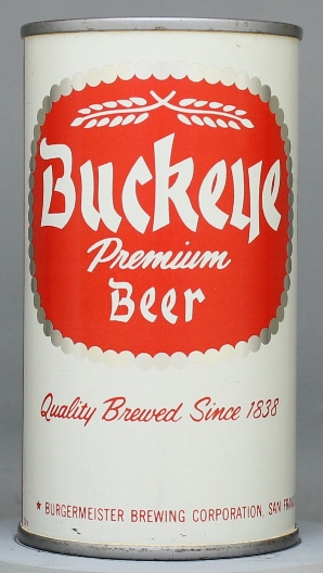 Buckeye Premium Beer Flat Top Can