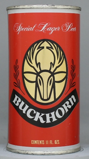 Buckhorn Special Lager Beer Flat Top Can