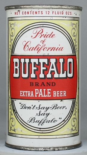 Buffalo Extra Pale Beer Flat Top Can