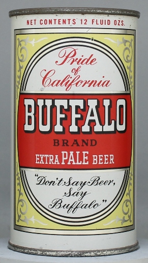 Buffalo Brand Extra Pale Beer Flat Top Can