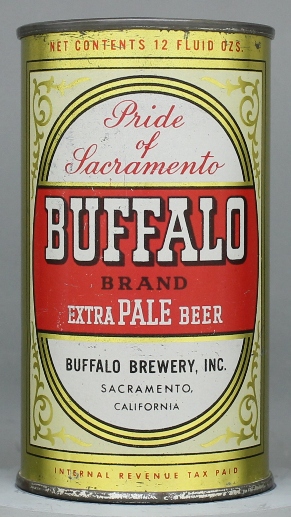Buffalo Brand Extra Pale Beer Flat Top Can