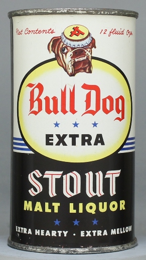 Bull Dog Extra Stout Malt Liquor Flat Top Can