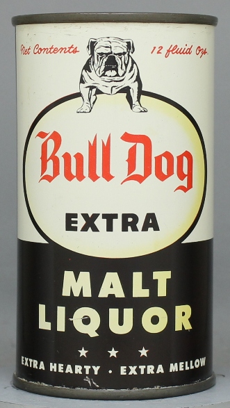 Bull Dog Extra Malt Liquor Flat Top Can