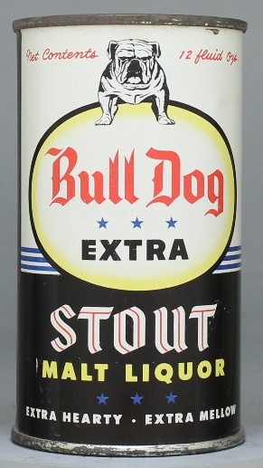 Bull Dog Extra Malt Liquor Flat Top Can
