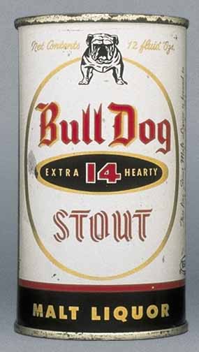 Bull Dog 14 Stout Malt Liquor Flat Top Can