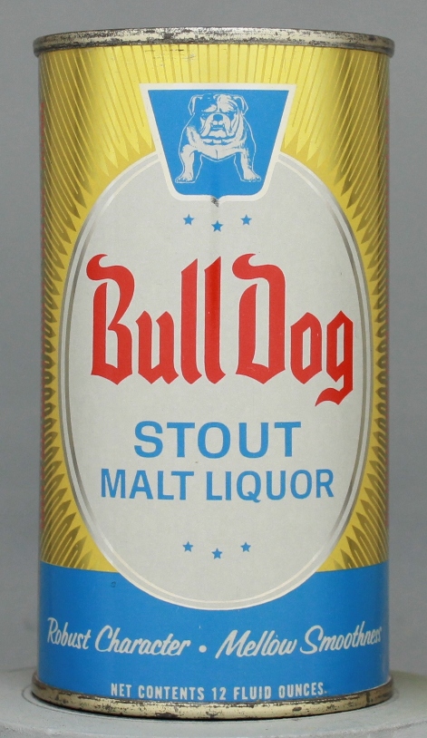 Bull Dog Stout Malt Liquor Flat Top Can