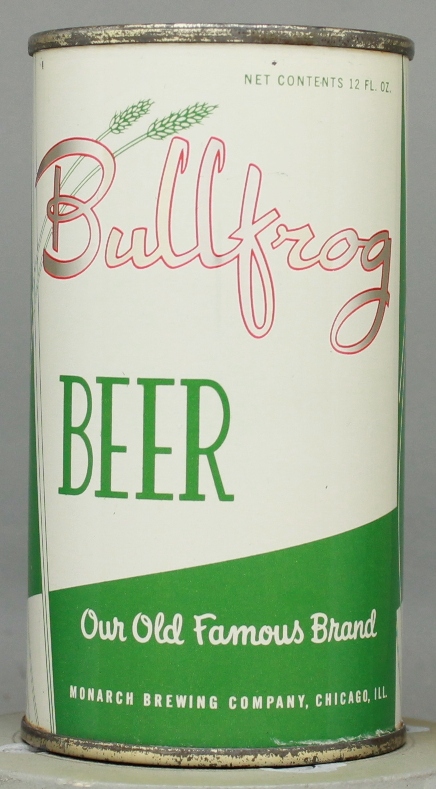 Bullfrog Beer Flat Top Can
