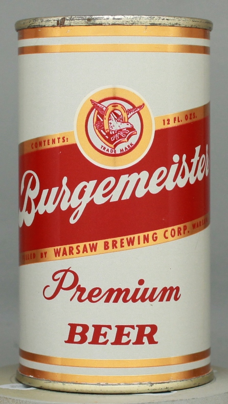 Burgemeister Premium Beer Flat Top Can