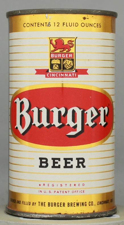 Burger Beer Flat Top Can