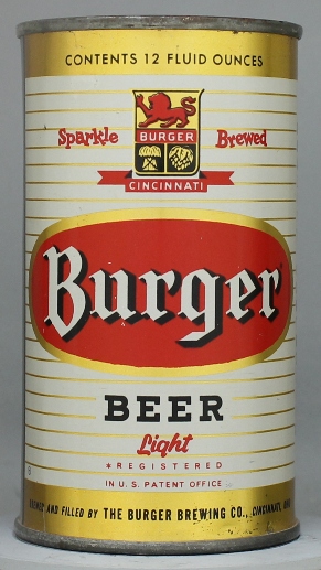 Burger Light Beer Flat Top Can