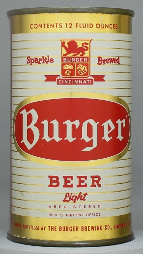 Burger Light Beer Flat Top Can