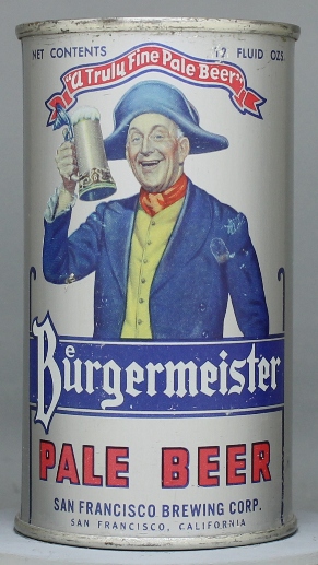 Burgermeister Pale Beer Flat Top Can