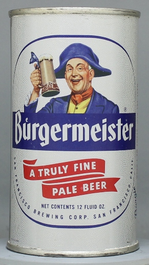Burgermeister Pale Beer Flat Top Can
