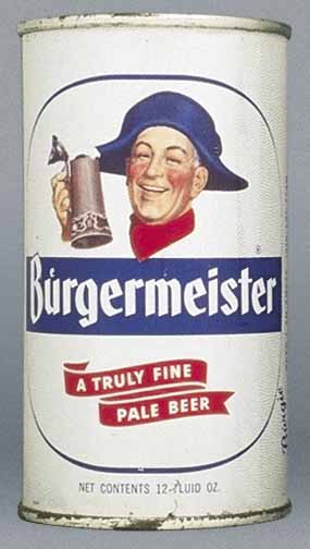 Burgermeister Pale Beer Flat Top Can