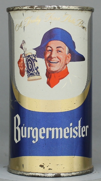 Burgermeister Pale Beer Flat Top Can