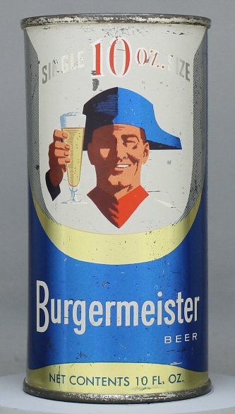 Burgermeister Beer Flat Top Can