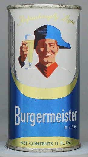 Burgermeister Beer Flat Top Can