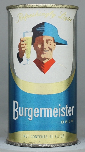 Burgermeister Beer Flat Top Can