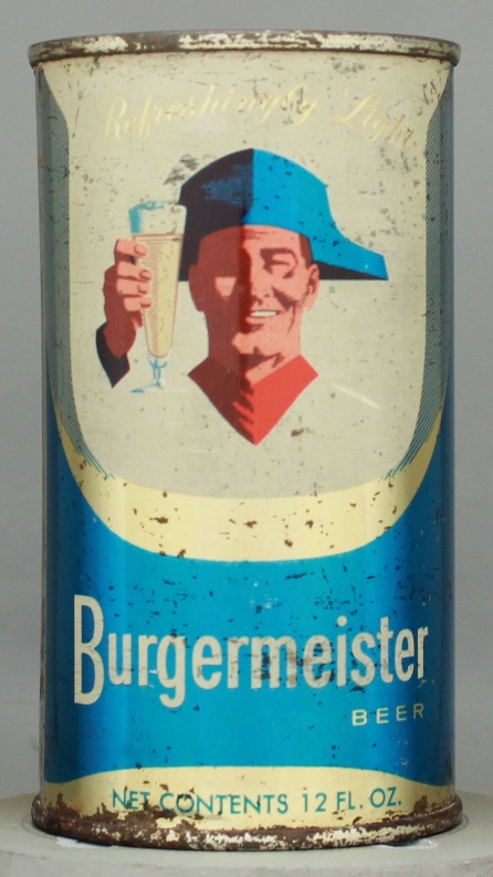 Burgermeister Beer Flat Top Can