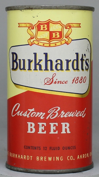 Burkhardt's Custom Beer Flat Top Can