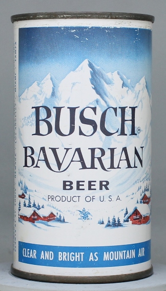 Busch Bavarian Beer Flat Top Can