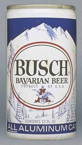 Busch Bavarian Beer Flat Top Can