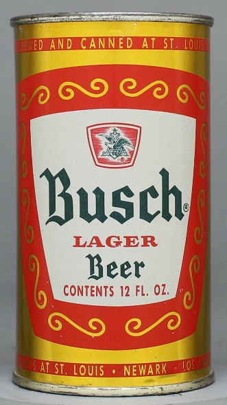 Busch Lager Beer Flat Top Can