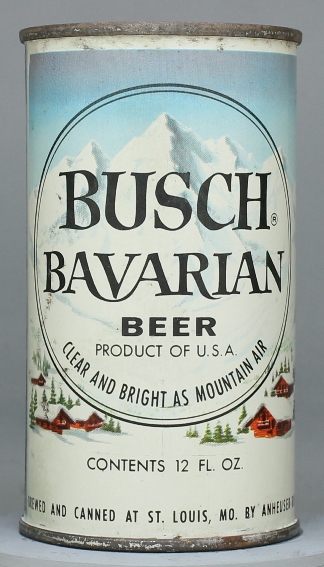 Busch Bavarian Beer Flat Top Can