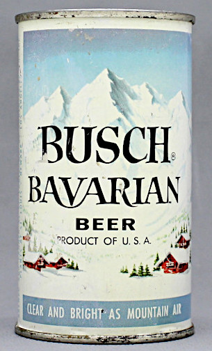 Busch Bavarian Beer Flat Top Can