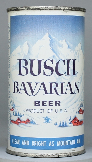 Busch Bavarian Beer Flat Top Can