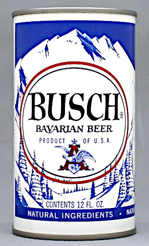 Busch Bavarian Beer Flat Top Can
