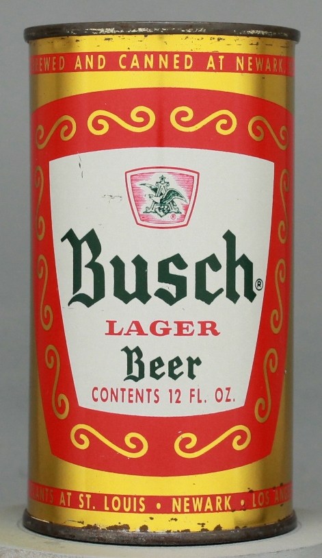 Busch Lager Beer Flat Top Can